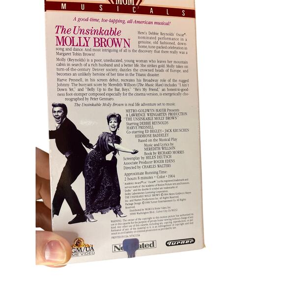 The Unsinkable Molly Brown VHS 1964 MGM Musical Debbie Reynolds Harve Presnell - Picture 4 of 9
